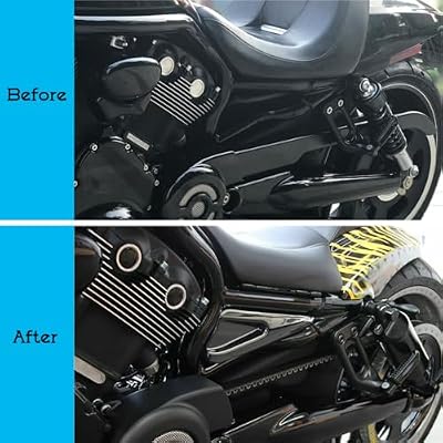 H RUO Gloss Black Tank Side Frame Covers Fits for Harley V-ROD NIGHT-ROD SPECIAL VRSCF MUSCLE 2007-2017