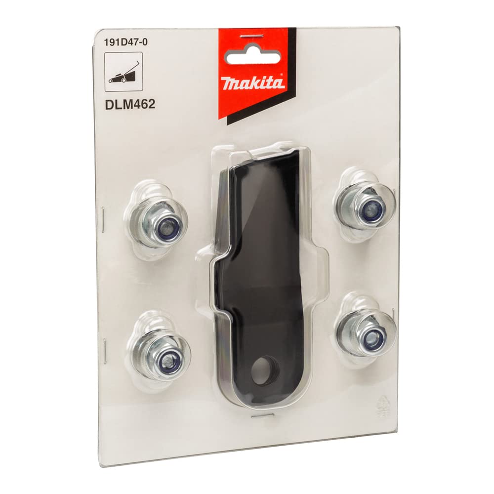Makita 191D47-0 - Juego de cuchillas para cortacésped (4 unidades, 460 mm)