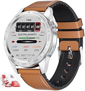 LIGE Smartwatch Herren mit Anrufe Telefonfunktion,1.32 Zoll HD Fitnessuhr Text Notification IP67 Wasserdicht Schrittzähler Smartwatch mit Pulsuhr Schlafmonitor Schrittzähler Armbanduhr für iOS Android