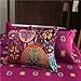 ARTEZXX Juego de Ropa de Cama - Patrón de Mandala Morado -...