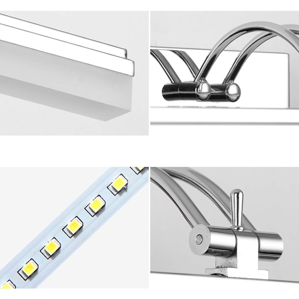Spiegel Scheinwerfer Einfaches Wasserdicht Verfassungs-Spiegel Kosmetiktisch Badezimmer Modernes Acryl-Spiegel-Kabinett-Licht Einfache Wandleuchten/B-59Cm-14W