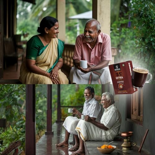 Image of Bevzilla Instant Filter Coffee Powder - South Blend | 70% Coffee, 30% Chicory | 100g (50g x 2 Packs) | No Added Sugar | Bold Taste | Quick Preparation