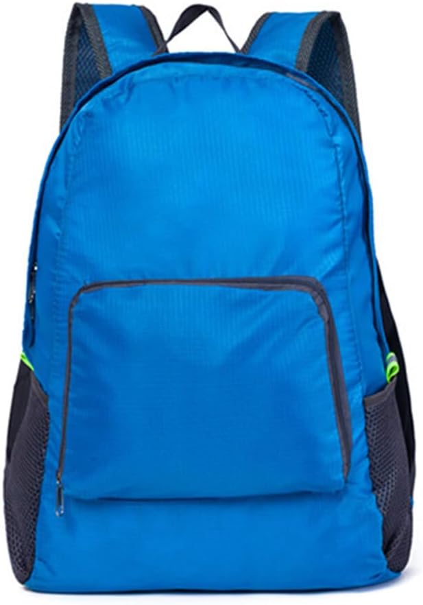 2 Piece Foldable Backpack Travel Bag, for Hiking, Camping, Large Capacity Rucksa…