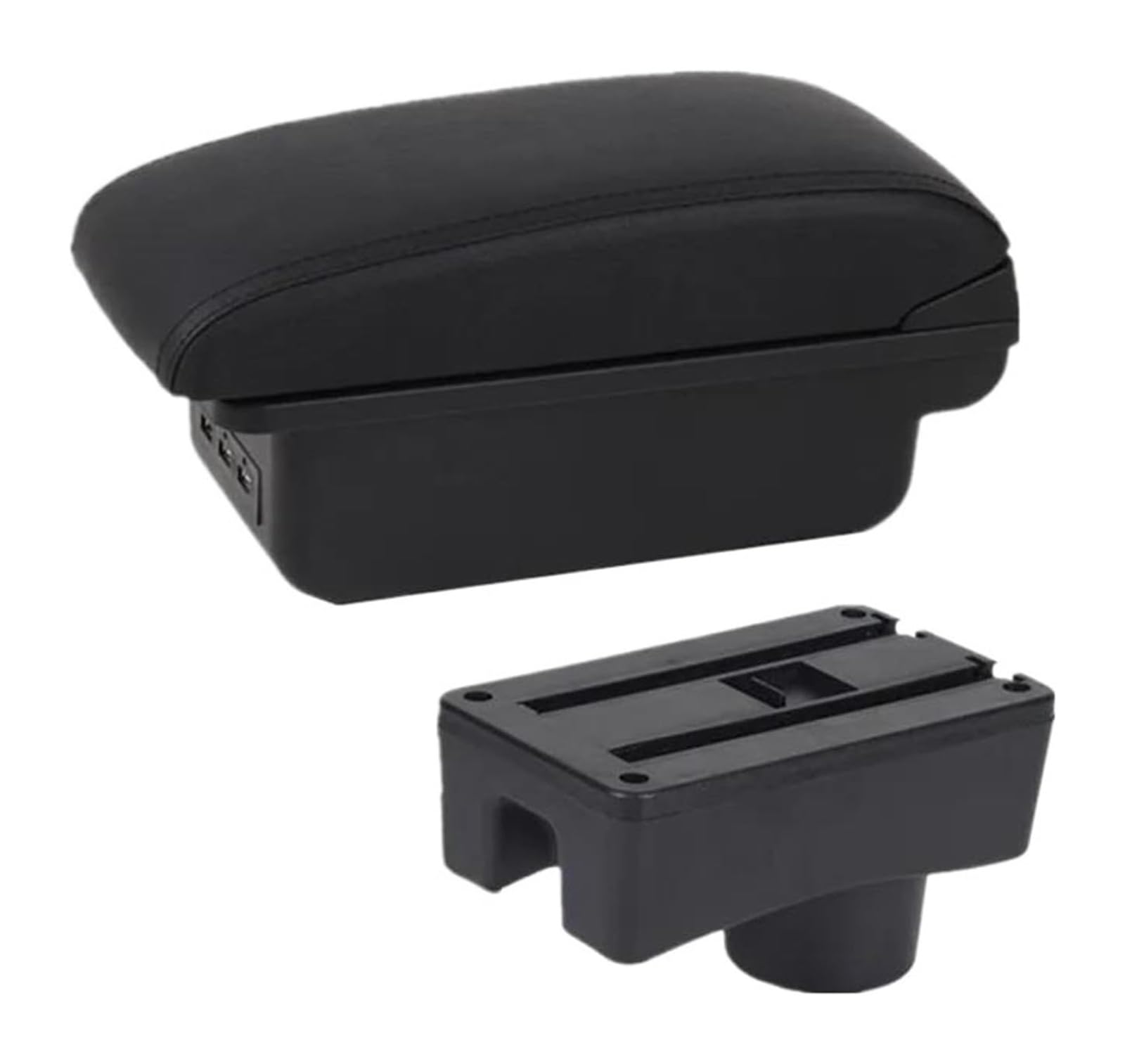 HCKCLMBMZW For Hyundai For Accent For Tagaz Car Armrest Box Storage Dedicated Retrofit Parts Interior Accessorie Car Armrest Center Console(B1 Black Line 3usb)