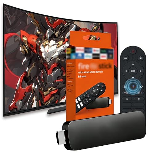 R6max Android 16 TV Stick,Dispositivo Android con 2+16GB,IK316 Quad-Core,Dispositivo Android TV con Mando a Distancia,Dual WiFi 2.4/5 GHz+BT,Dispositivo Smart TV para Salón/Dormitorio (Negro)