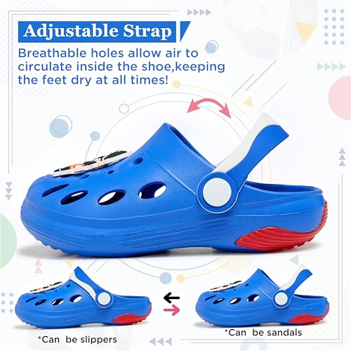 Image of Kids Girls Boys Clogs Garden Shoes Toddler Beach Summer Slides Slippers Indoor Outdoor Children Water Shower Pool Sandals for Toddler /Little Kid