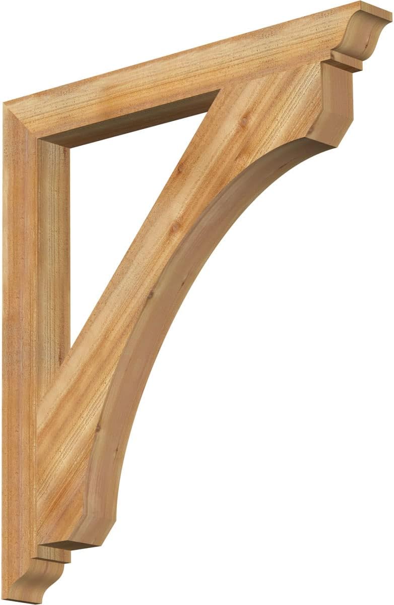 5 1/2"W x 24"D x 36"H Legacy Traditional Smooth Bracket, Western Red Cedar
