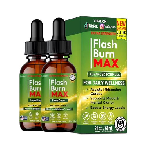 Flash Liquid Drops Extra Strength Advanced Formula 60 Servings 2 fl oz (2)