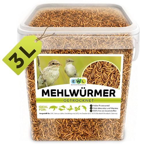 Igelfutter EWL Naturprodukte getrocknete Mehlwürmer 3 Liter