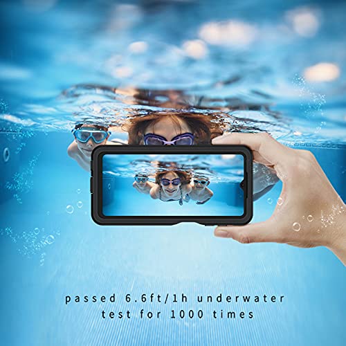 Lanhiem Samsung Galaxy A32 5G Case, Ip68 Waterproof Dustproof Shockproof Case With Built-In Screen Protector, Full Body Sealed Underwater Protective Cover For Galaxy A32 5G (Black/Clear) #TOP3
