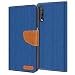 Produktbild Verco Galaxy A50 Hülle, Samsung A30s Hülle Schutzhülle für Samsung Galaxy A50 Tasche Denim Textil Book Case Flip Case - Klapphülle Blau