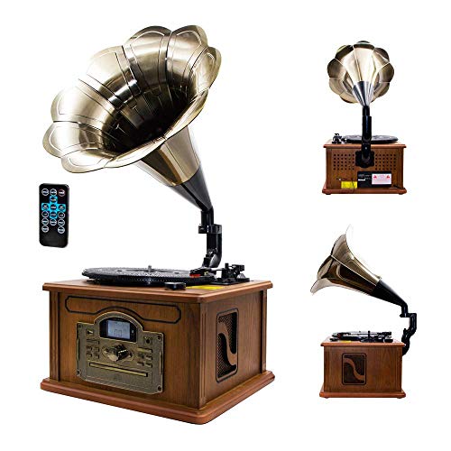 Lauson CL147 Gramophone Classique | Platine Vinyle bluetooth | Système de musique en bois Nostalgia | Système stéréo… - Les Beatles, Paul McCartney, John Lennon, RIngo Starr, George Harrison Lauson CL147 Gramophone Classique | Platine Vinyle bluetooth | Système de musique en bois Nostalgia | Système stéréo… – Image 5