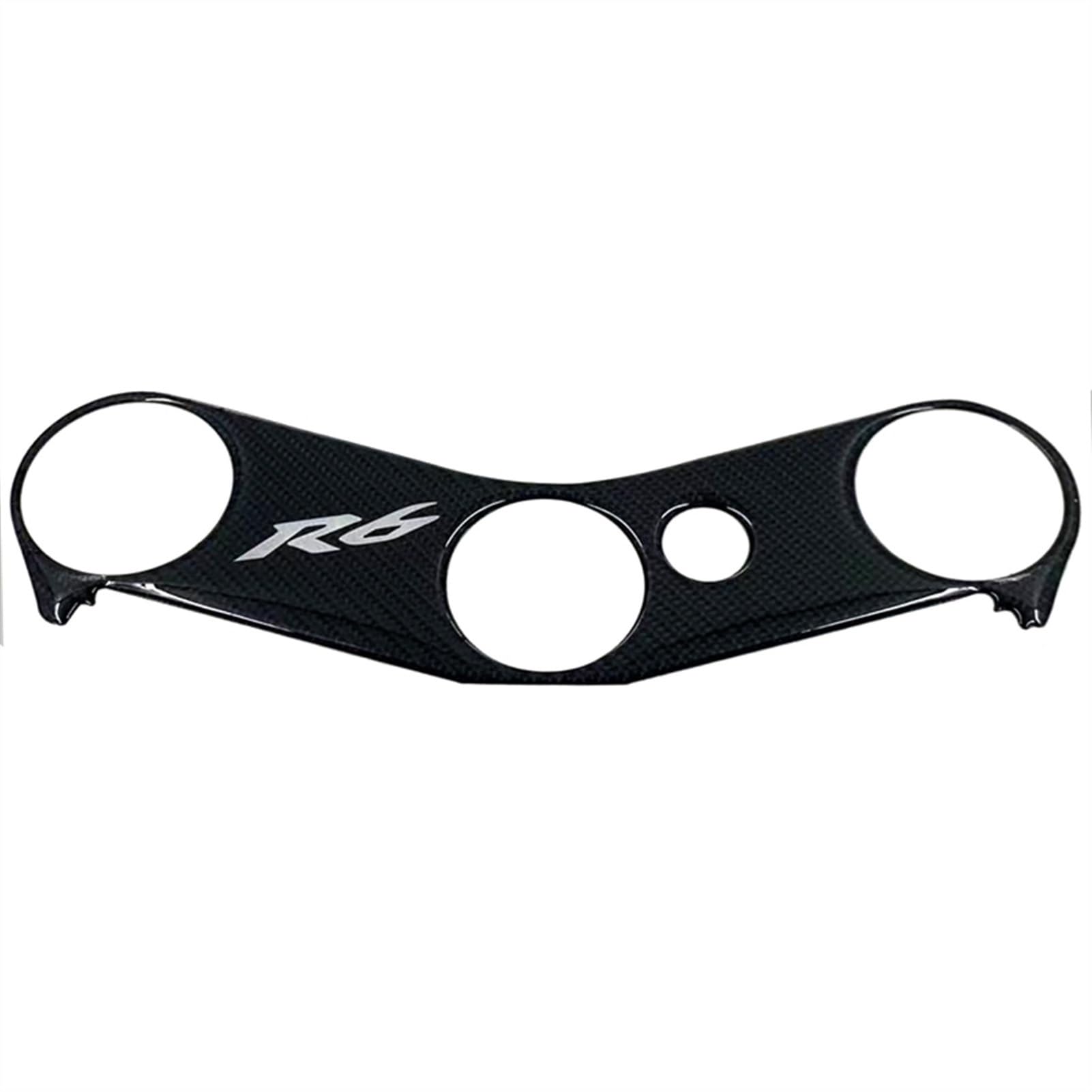 Motorcycle Carbon Fiber Decal Sticker Pad Triple Tree Top Clamp Upper Front Protector for Yamaha YZFR6 YZF R6 600 Streetfighter(Color2)