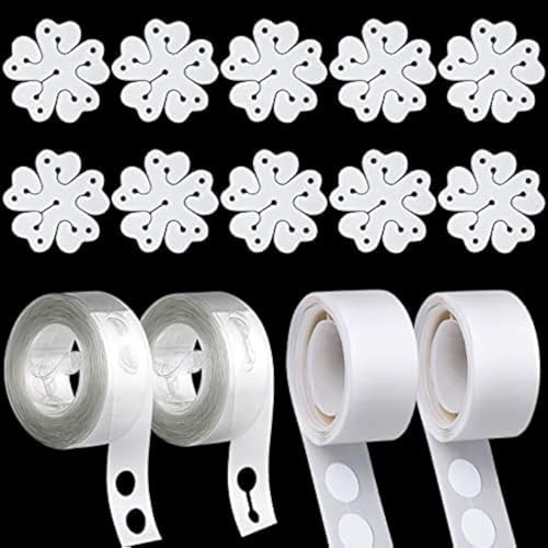 DONQL Balloons Girlande Streifen und Luftballon Kleber Punkt Aufkleber, 2...