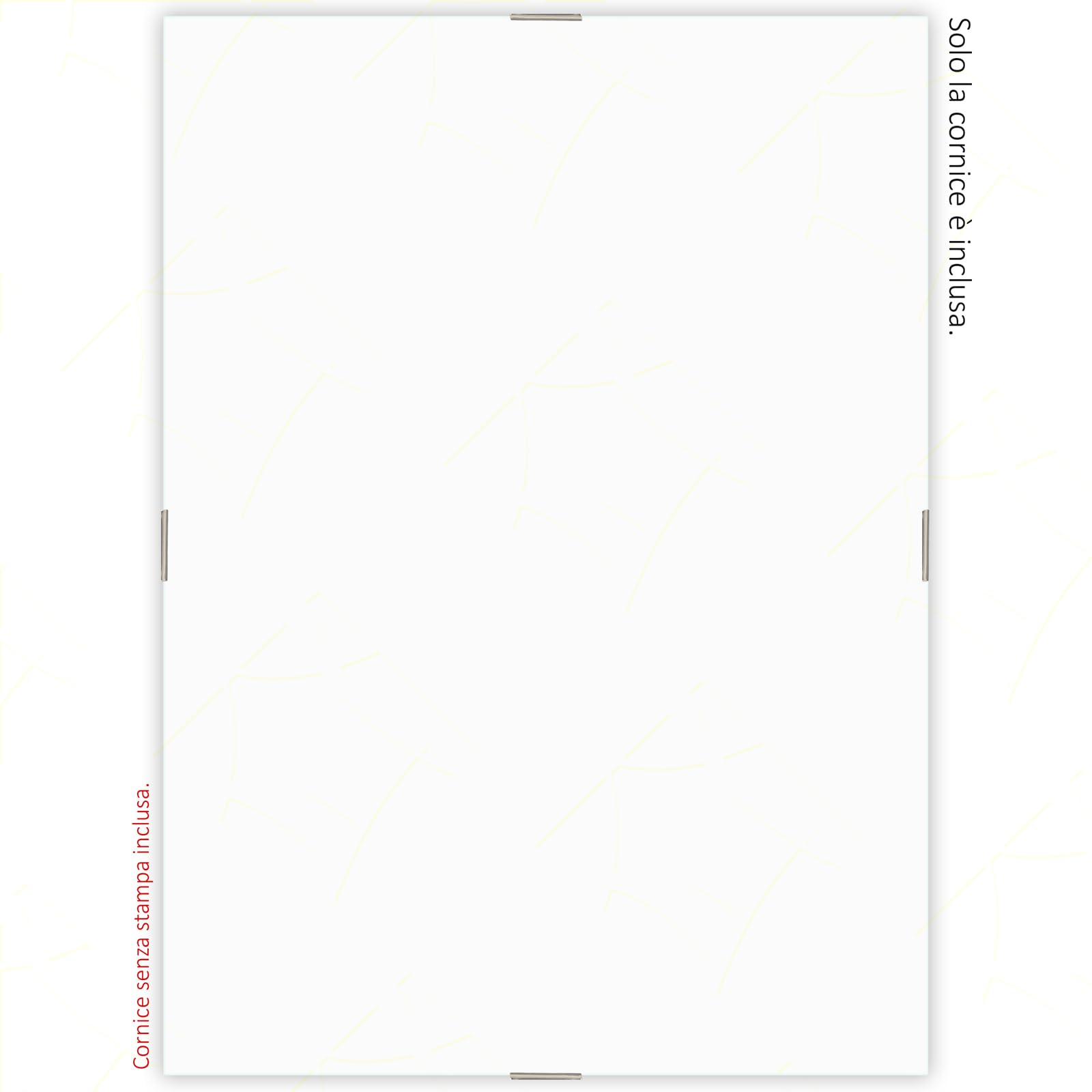 Sicignano Bilderrahmen, A4, 21 x 29,7 cm, mit Crilex-Glas, für Fotos, Drucke, Poster und Zertifikate, für Diplome und wichtige Dokumente, ideal für Büros, Studien und Schulen
