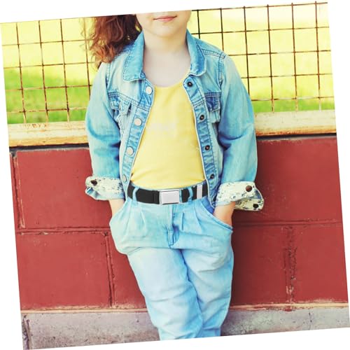 NOLITOY 2pcs Waist Belt Replacement with Magnetic Buckle Adjustable Elastic Waistband for Boys and Lightweight Comfortable Accessory for School Uniforms and Daily Wear3