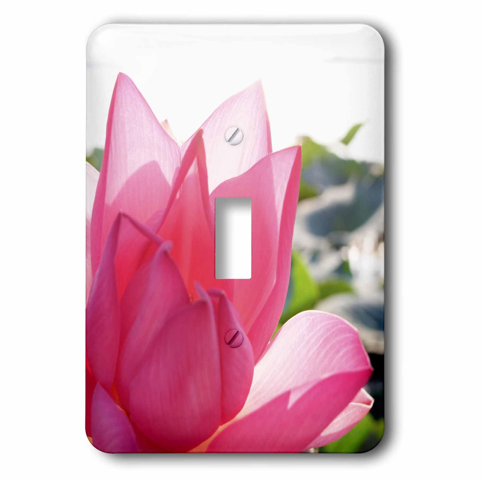Interrupteur design lotus rose 3dRose lsp_83490_1 finition artistique
