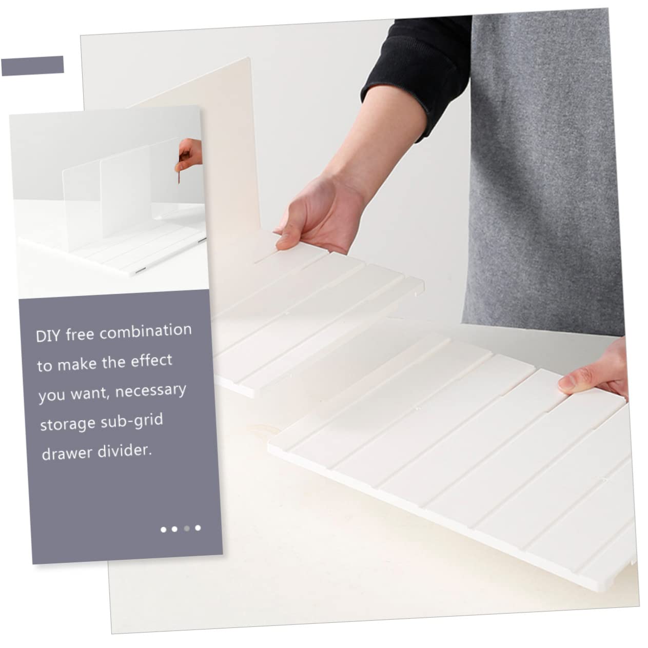 Tofficu Divisorio per Multiuso Organizer per Armadio in Materiale di Pratico per Uso lungo Termine Crea Scomparti per Mantenere Tutto in Ordine