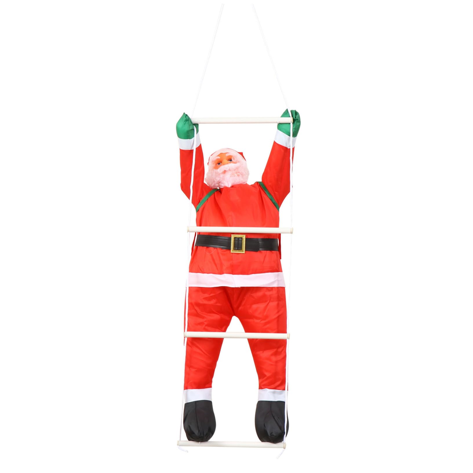 Weihnachtsmann Hängedeko mit Leiter Langlebig Sicher für Innen Außen Hotel Restaurant Weihnachtsdeko Party Festlich
