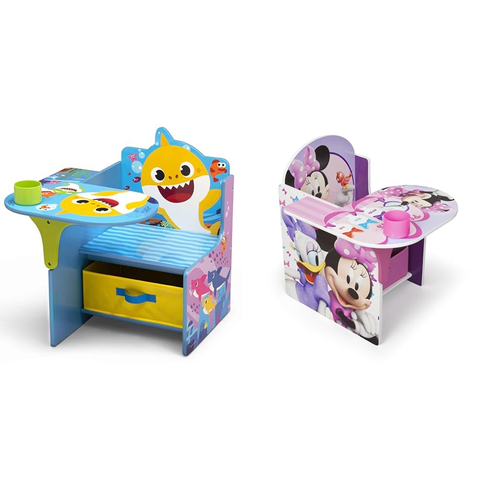 Amazon.com: Delta Children Baby Shark and Minnie Mouse Chair Desks