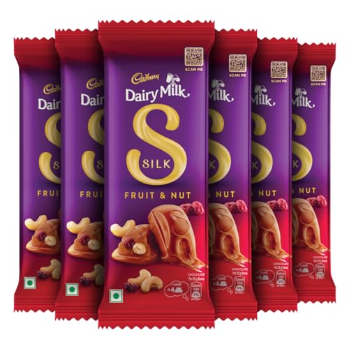Cadbury Dairy Milk Silk Fruit & Nut Chocolate Bar,55 Gram (Pack o...