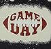 Game Day Shirts Women Football Shirt Vintage Gameday Football Graphic Tee Letter Print Short Sleeve Casual Top Black