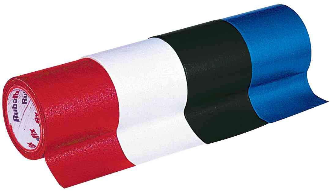 Rubafix 570100 Fabric Tape, Dimensions: (W) 19 mm x (L) 3 M, White, 19mm x 3m - Image 2