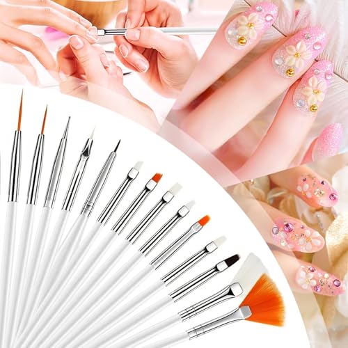 Nail Art Brush,27Pcs Set Nail Art Tools,Resin Nail Art Palette,5 Pcs Nail Art Sculpture Pen,2-way Acrylic Silicone Engraving Pen Dotting Pen Tools Nail Art Kit for Nail Art DIY - Image 4