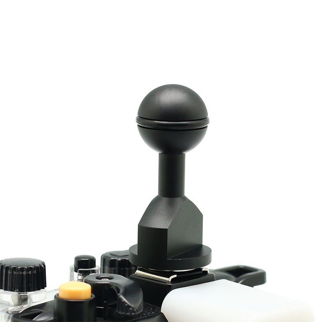 Juego de 2 bolas de montaje de 1 pulgada para conector de zapata fría para luces de vídeo/flash/estroboscópicas