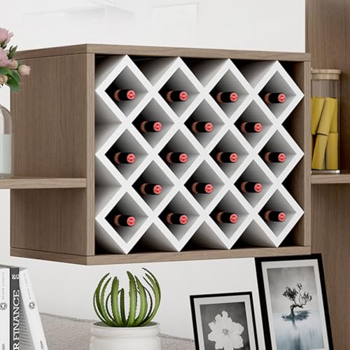 Soporte de vino de madera con 8 compartimentos miniatura 4