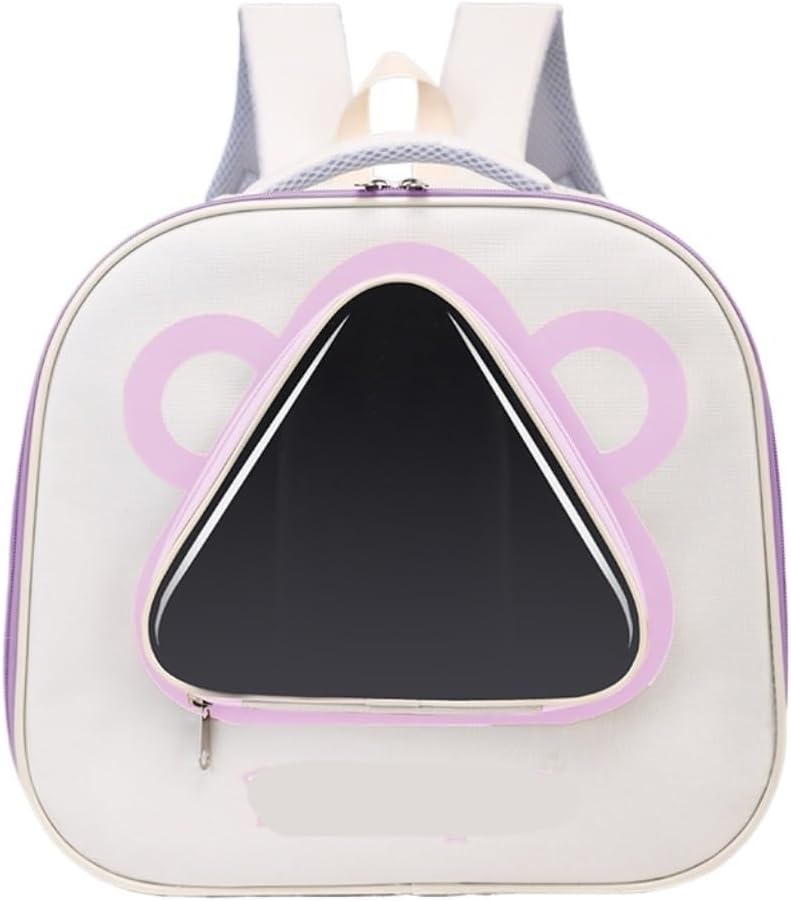 Cat and Dog Bags Pet Backpack Comfortable and Breathable Foldable Perspective Window Ventilation Mesh Portable Portable Cat Bag Pet Travel Bags(K)
