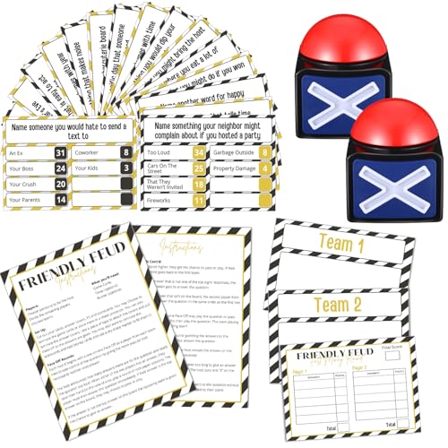 Syhood New Year Friendly Feud Card Game