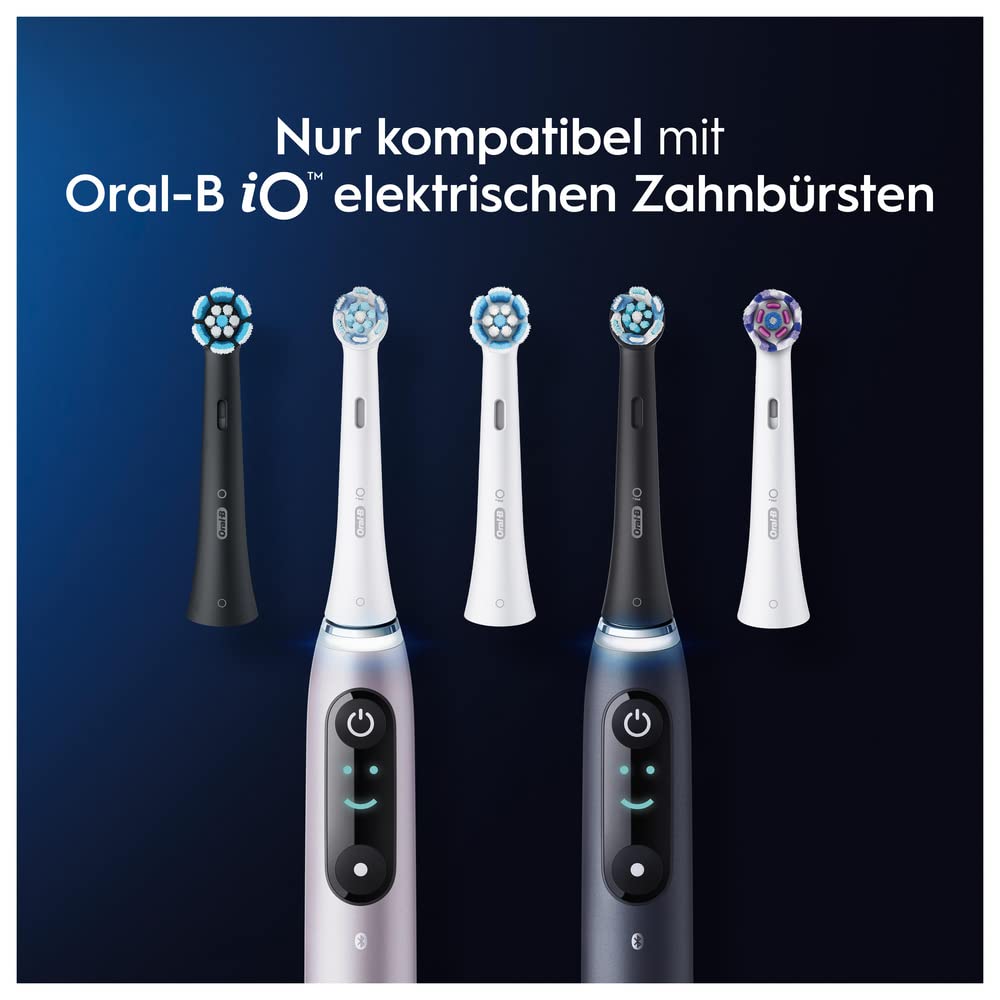 Oral-B iO Ultimative Reinigung Aufsteckbürsten für elektrische Zahnbürste, 6 Stück, ultimative Zahnreinigung mit iO Technologie, Zahnbürstenaufsatz für Oral-B Zahnbürsten