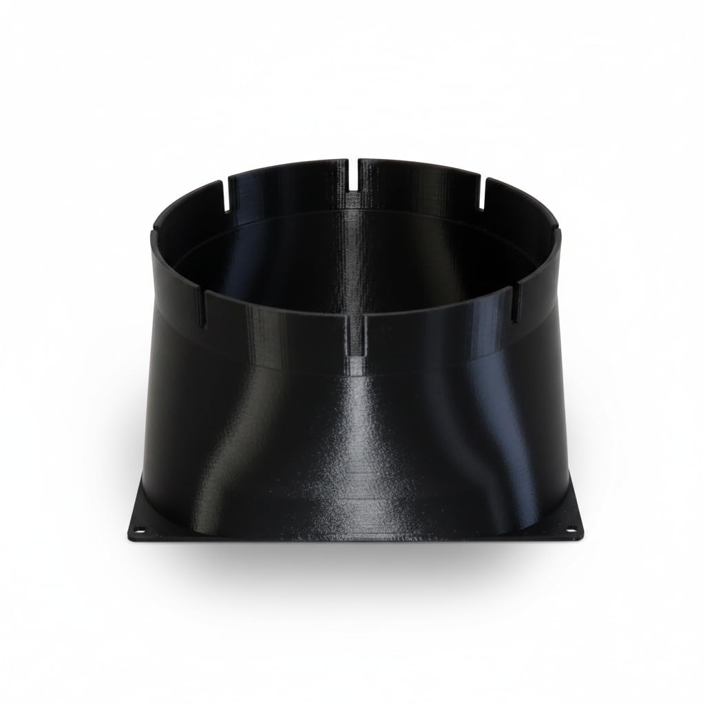 Carénage Intake pour Antminer S19 & S21 ASIC Miner avec 2x120mm Ventilateurs – Adaptateur pour Ventilateur Inline Externe (8 Pouces – 200mm)