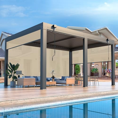 MELLCOM 12x16ft Louvered Pergola