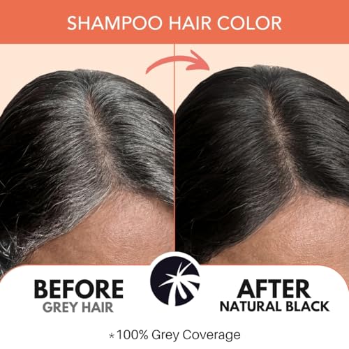 Image of Paradyes Coconut Fix Shampoo Hair Color Natural Black 1.0, No Ammonia, Enriched with Coconut Extracts to Minimizes Dryness, 5 - Minute Grey Coverage