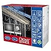 Konstsmide 3739-102 Lichtsnoer met leds in de vorm van ijspegels, voor buiten (IP44), werkt op batterijen:2 x D 1,5V (niet inbegrepen), met lichtsensor en een timer (6 en 9 uur), 80 leds, warmwit licht, witte kabel