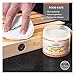 CLARK’S Cutting Board Oil and Wax Kit – Includes Food Grade Mineral Oil (12oz), Finishing Wax (6oz), Applicator, & Buffing Pad to Clean and Protect Wood, Enriched with Natural Lemon & Orange Extract