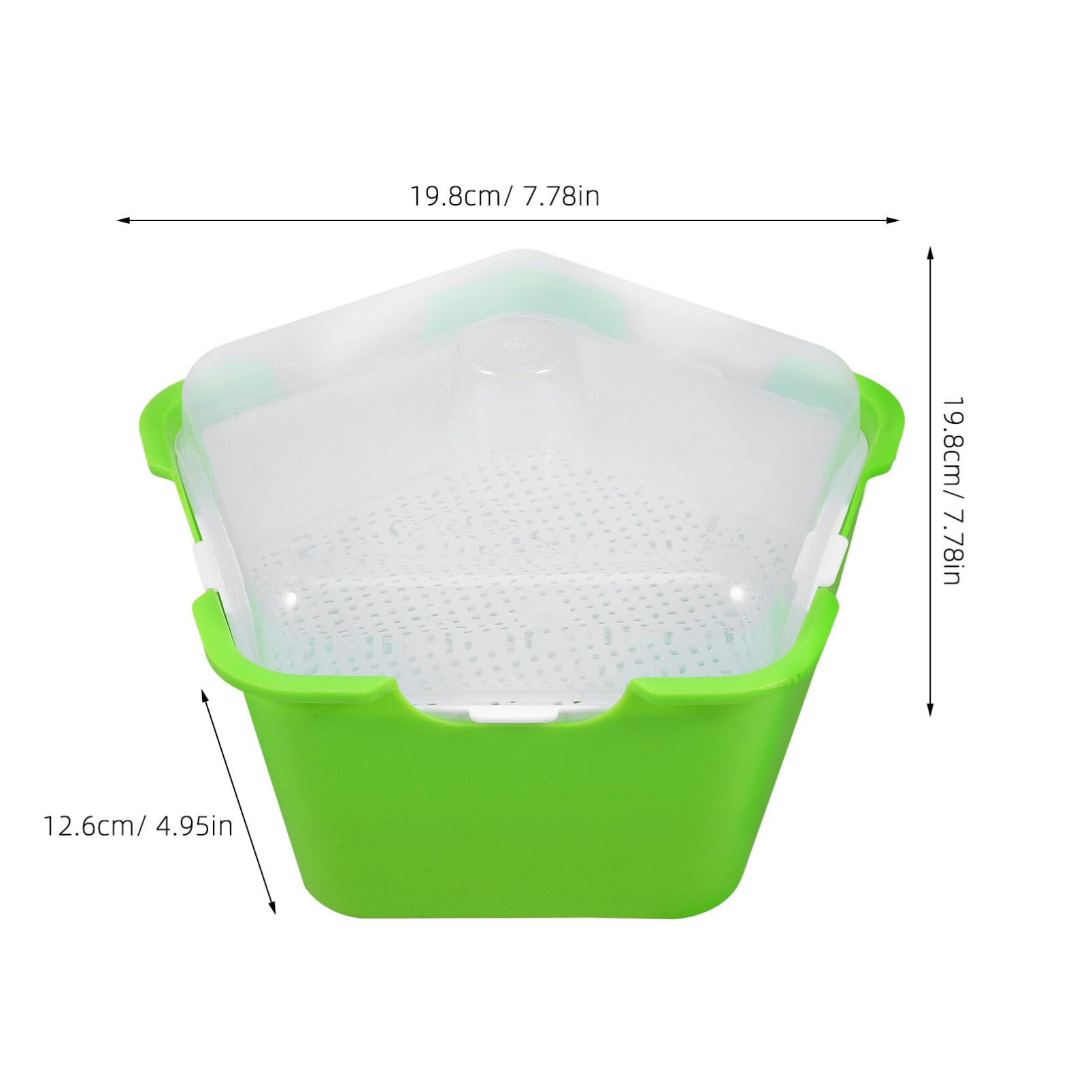 INOOMP 4ensembles Plateau De Germination Réutilisable avec Couvercle Tray De Démarrage pour Semences pour Fleurs Fruits Et Légumes