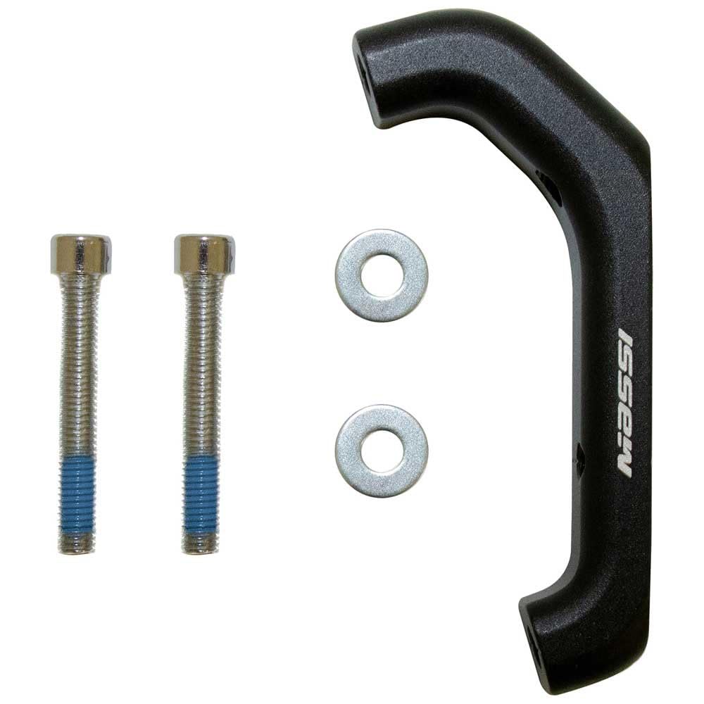 MASSI Adapt.Brake Disc FLATMOUNT>POSTMOUNT 160 Brake Adapter, Adults Unisex, Black, One Size