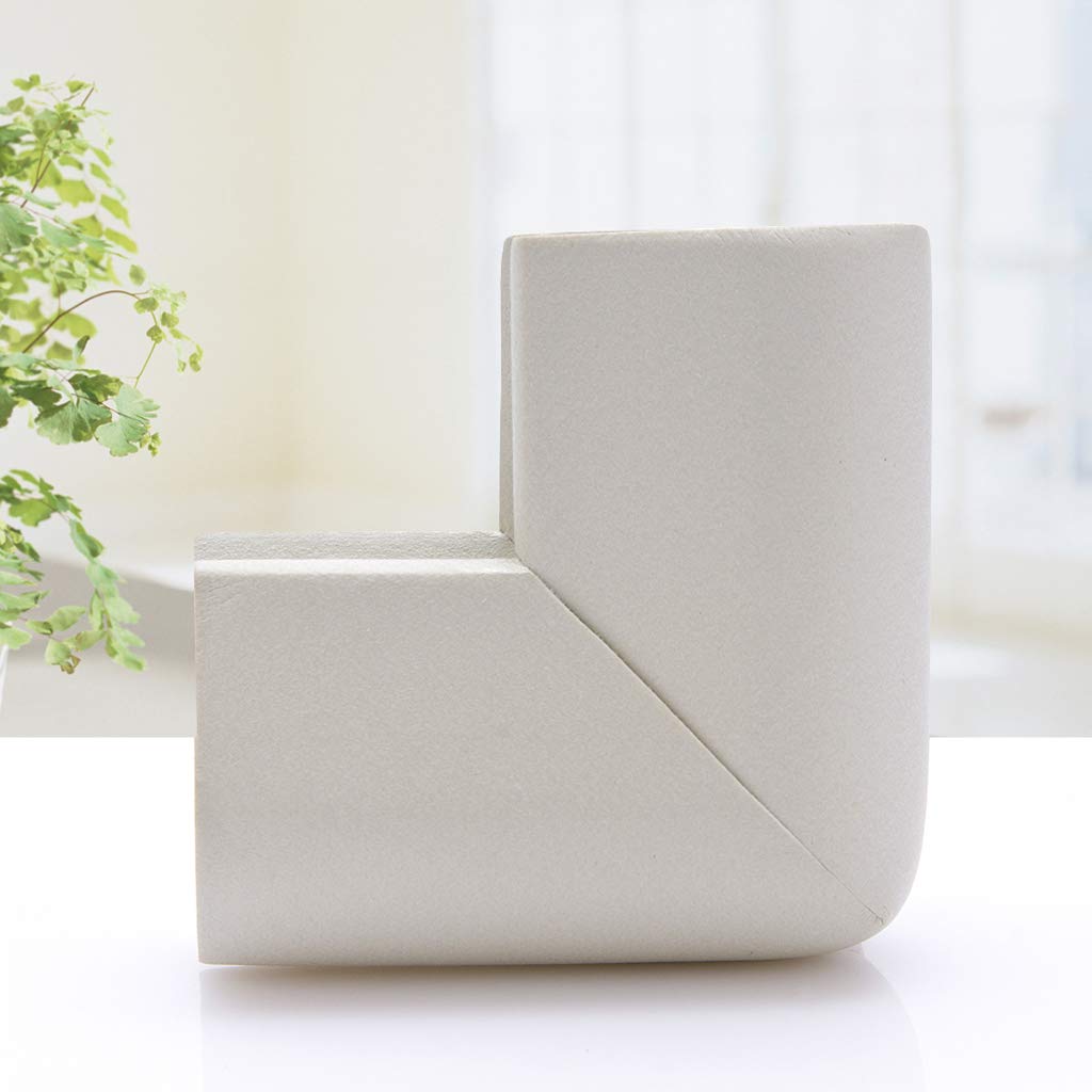Protezioni Angolari Per Mobili, Morbide Protezioni Per Bordi D'angolo A Prova Di Bambino In Morbida Gomma Per Bambini - Grigio, 55x55x8mm