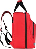 Vista 3 de Bolsa de emergencia roja Mochila de primeros auxilios vacía Tratamiento de primeros auxilios médicos Primeros auxilios Bolsas de trauma para acampar