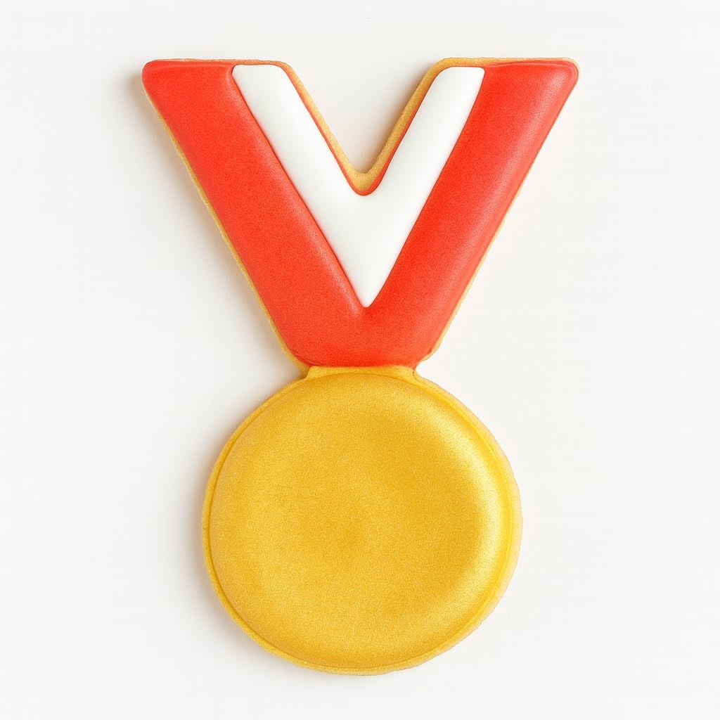 Award Medal Cookie Cutter with Easy Push Design (4.5 inches) image 5