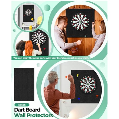 Tablero de fieltro de pared autoadhesivo con 9 paneles combinables 5