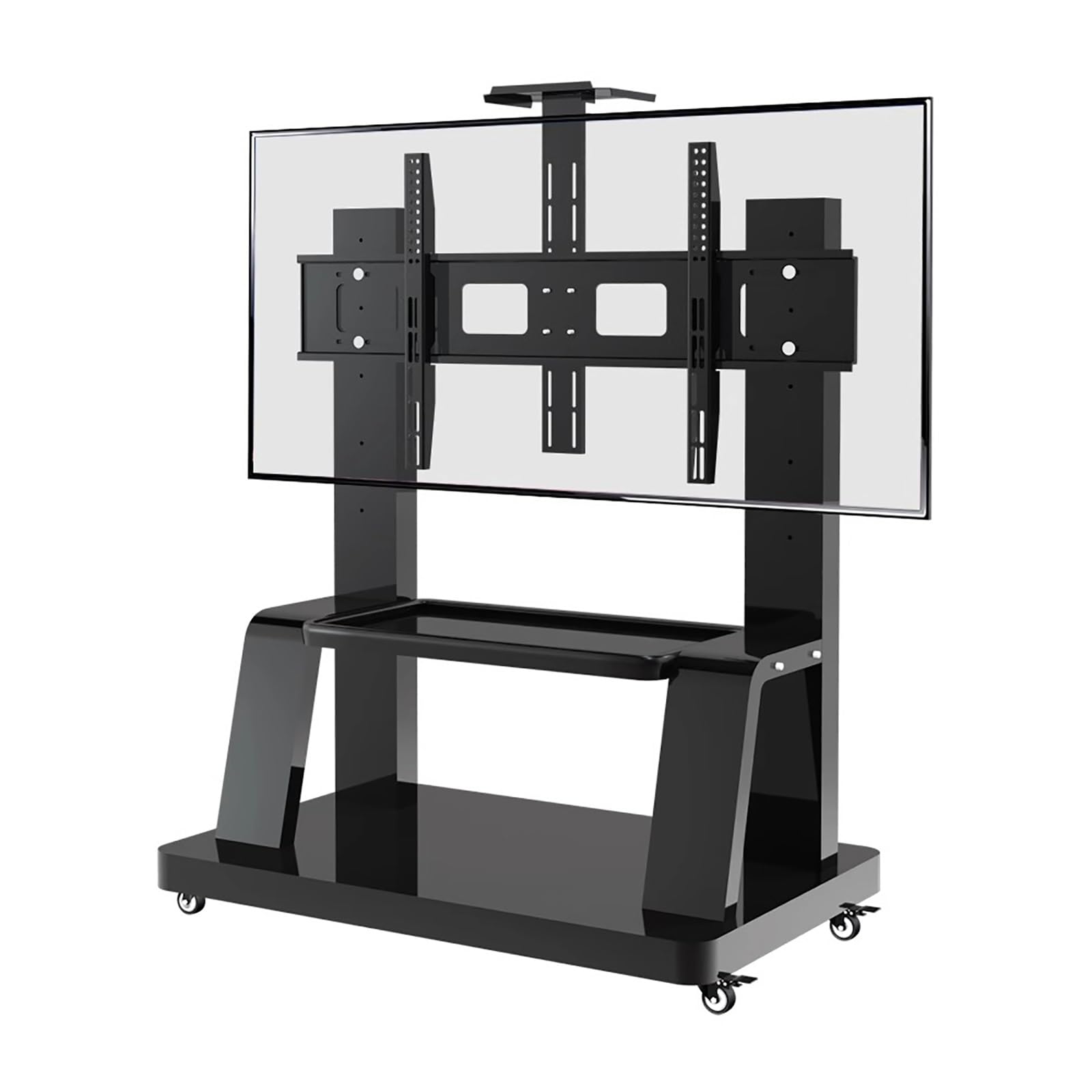 Soporte para TV portátil con Ruedas Sostiene 500 Libras Se Adapta a televisores LCD LOLTV de 3275" TV móvil con Ruedas de Bloqueo y Bandeja Ideal para Uso en el hogar y la Oficina