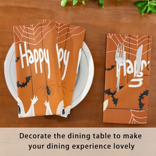 Servilletas de Tela Halloween Multicolor 20x20 pulg Set 6 miniatura 7