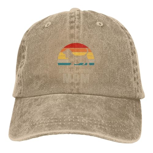 Denim Baseball Cap Mamá Basset Hound con Cola De Caballo Daily Trucker Hat No Es Fácil De Deformar Baseball Cap para Training Cumpleaños Viajar