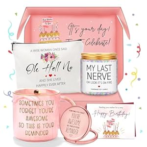 Birthday Gifts for Women Happy Birthday Box for Woman Birthday Gift Ideas Gifts for Her Birthday Basket for Women Birthday Gift Set for Women Unique Birthday Gift for Sister Friend Coworker Friendship