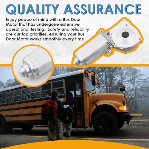 Image of 742-5602 Bus Door Motor Compatible with IC /IC Corporation /International Models, Replaces 2614984C91 742-5602, Built to Seamlessly Re-Enable The Proper Opening and Closing of Bus Doors