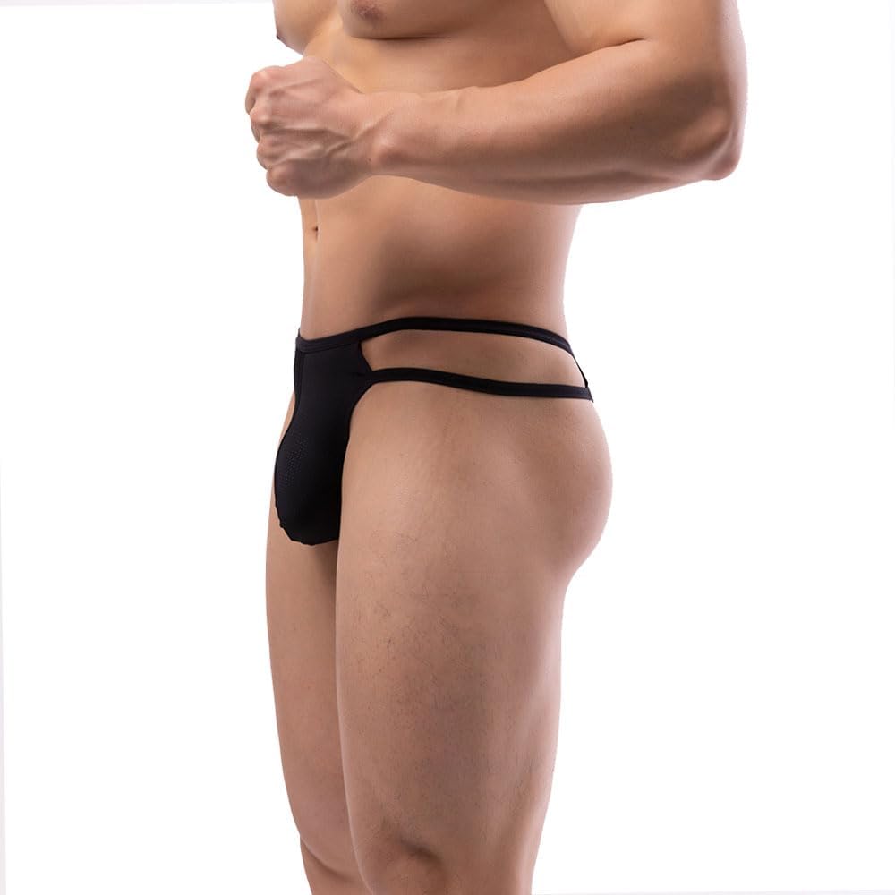 Summer Code Men's Thong G-String Mens Comfort Mesh Strechy Pouch Underwear Pack - Image 3